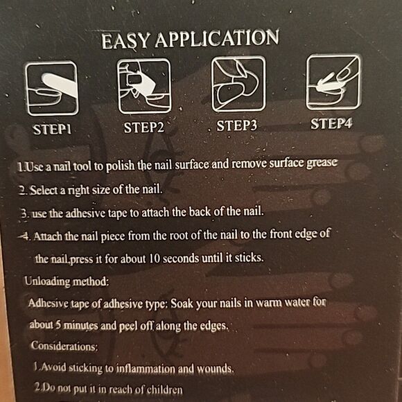 Lot Of 8 24pcs NMBC Halloween False Nail Medium Press on Nail Art Jack Sally New - Picture 3 of 3